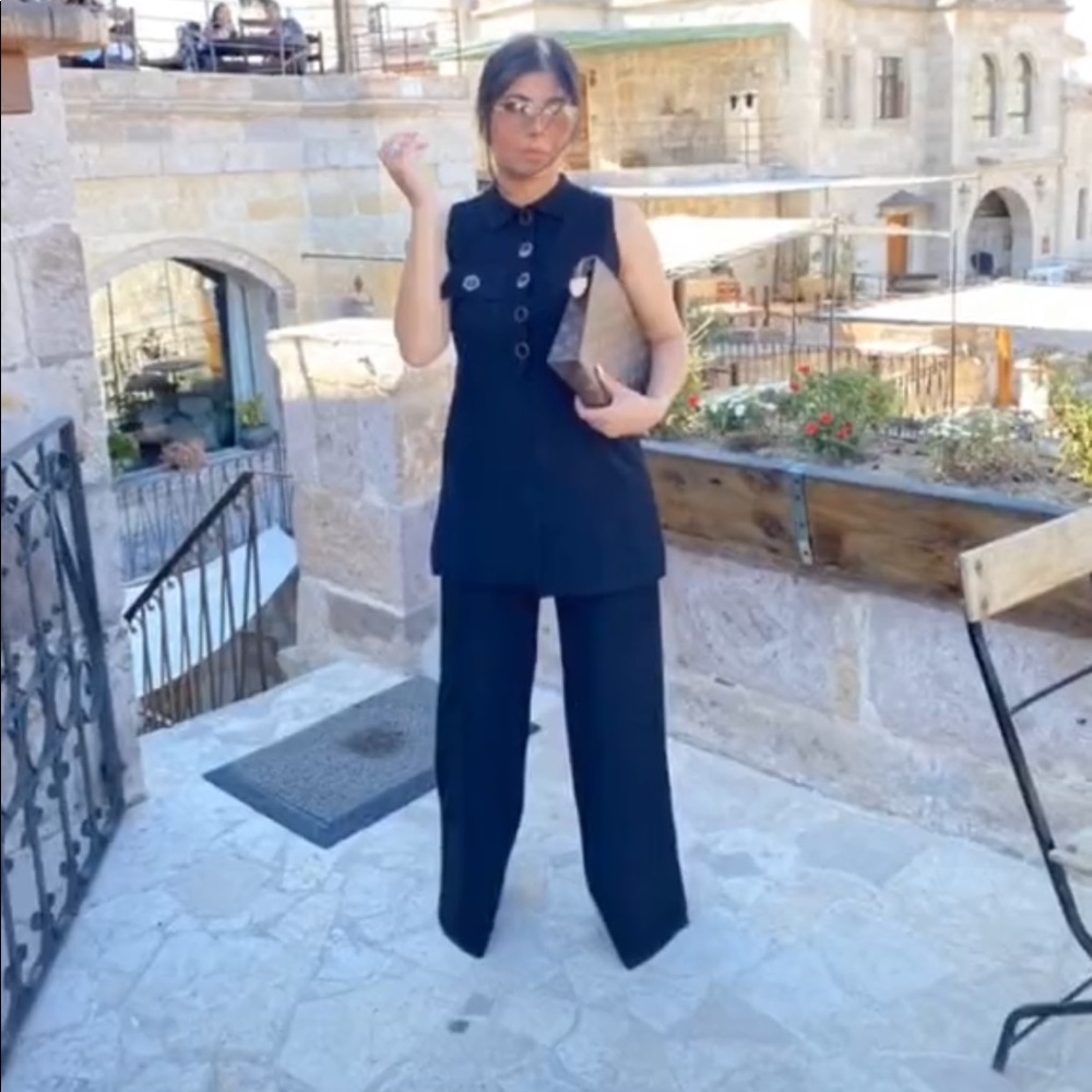 Zara knit dress with buttons